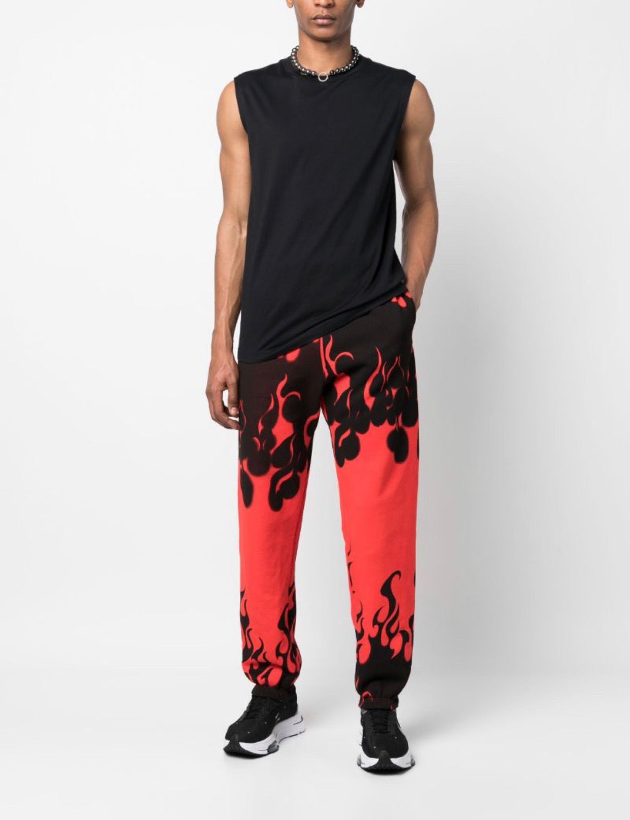 Red black Pant - FashionHype.xyz