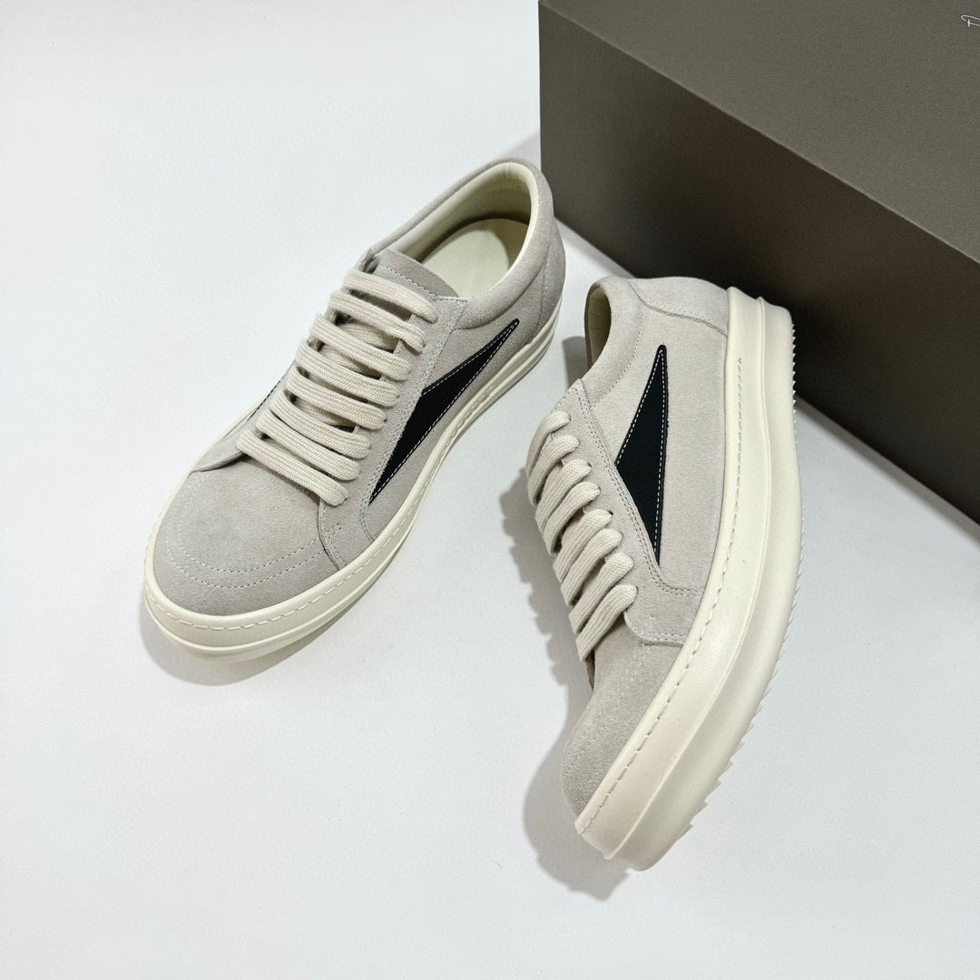 Brown and Creamy Grey Shoes - FashionHype.xyz