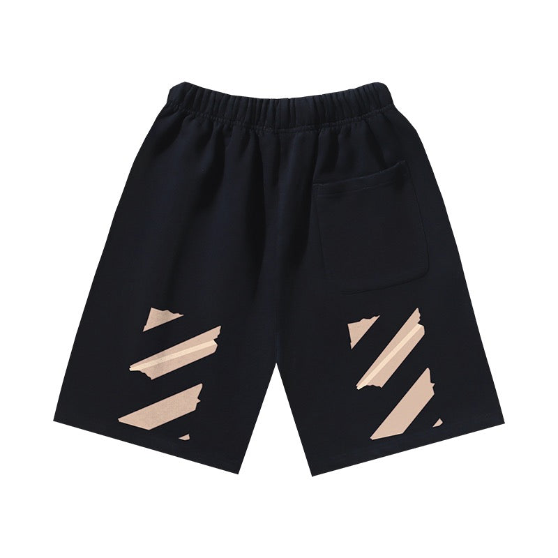 Schwarz-weiße Shorts