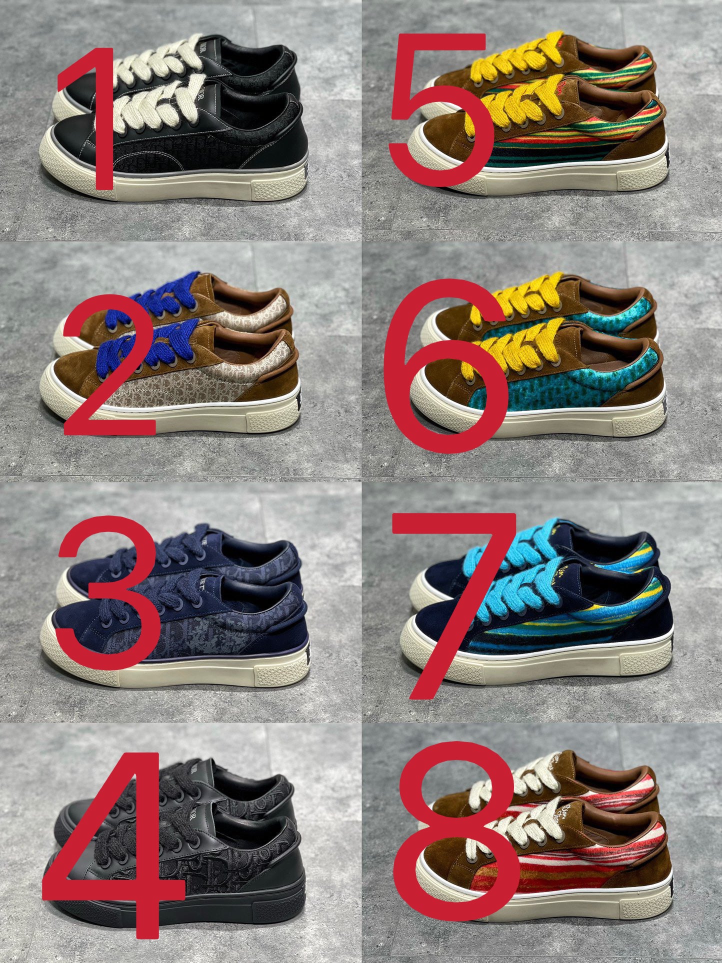 Mehrfarbige Schuhe
