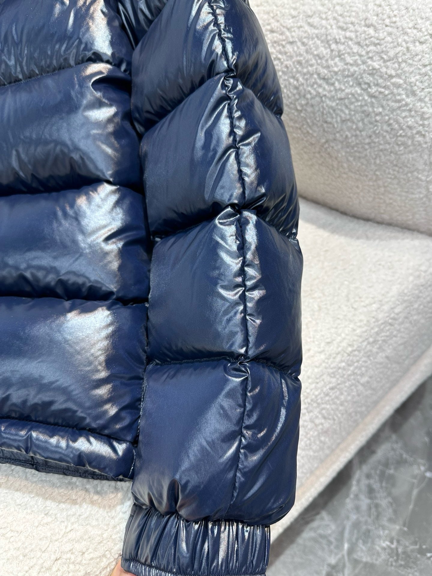Blaue Jacke