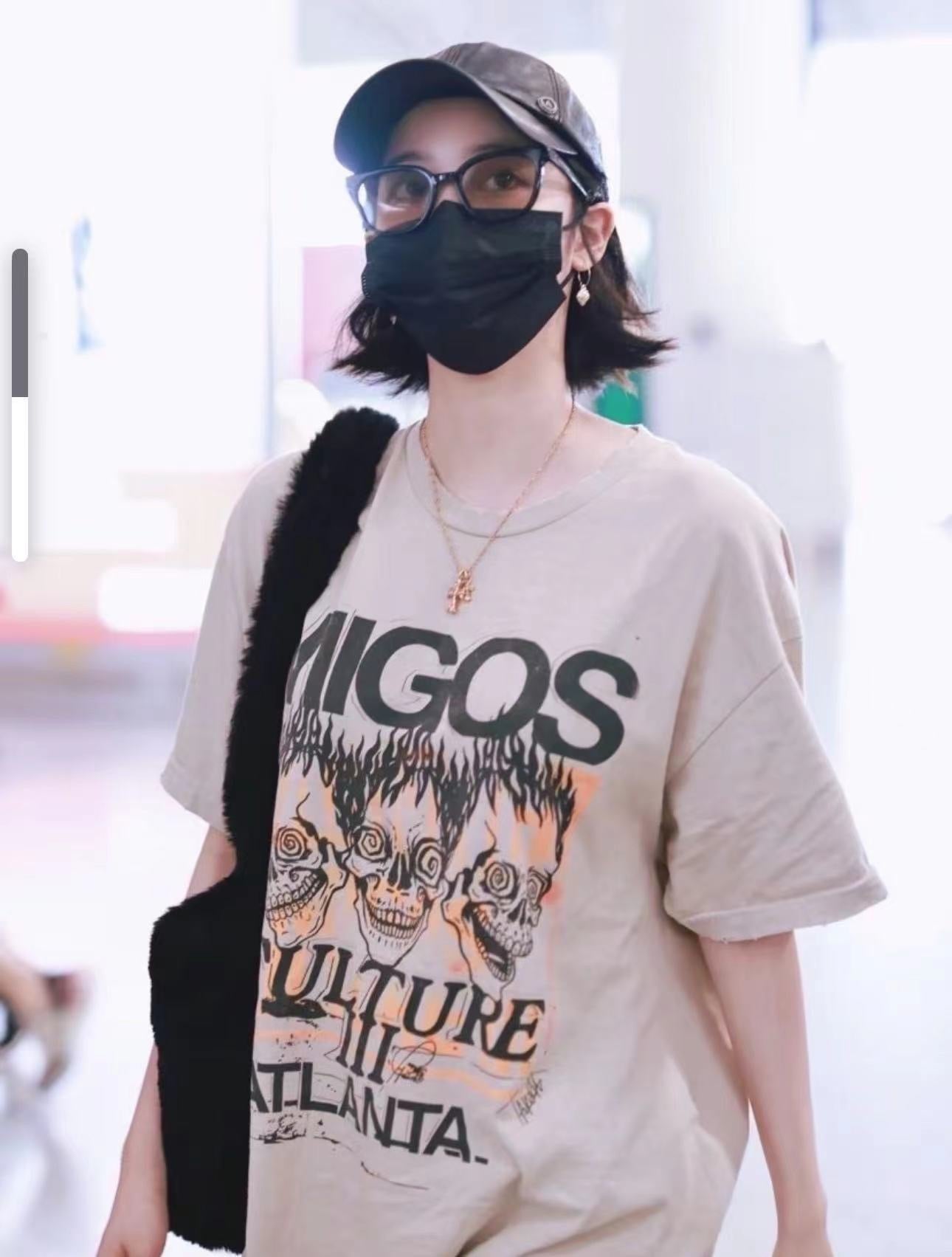 White and Beige grey T-shirt - FashionHype.xyz