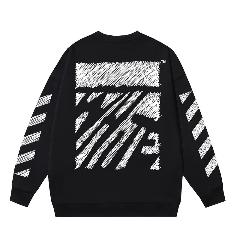 Graues, weißes und schwarzes Sweatshirt