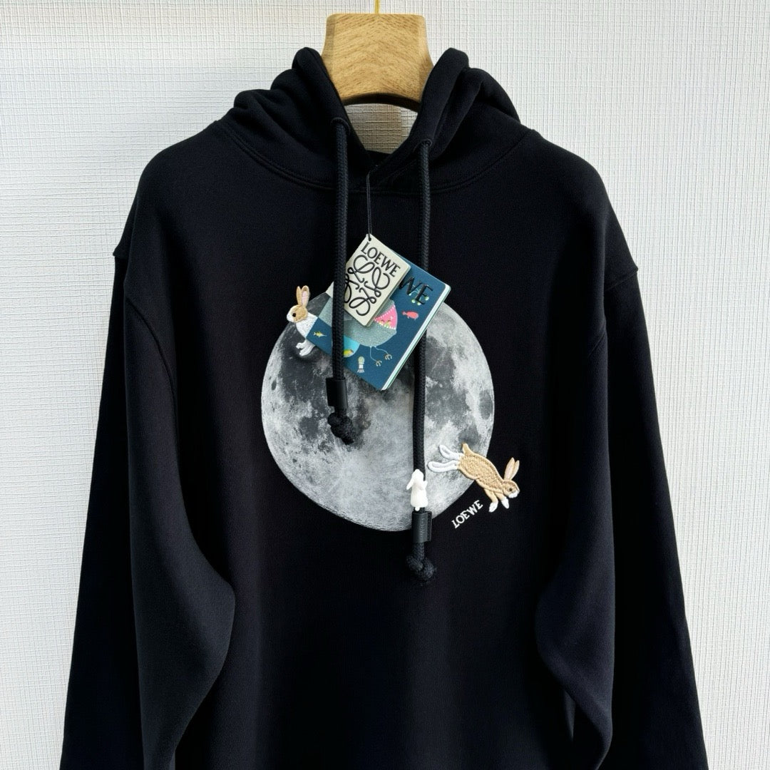 Schwarzer Hoodie