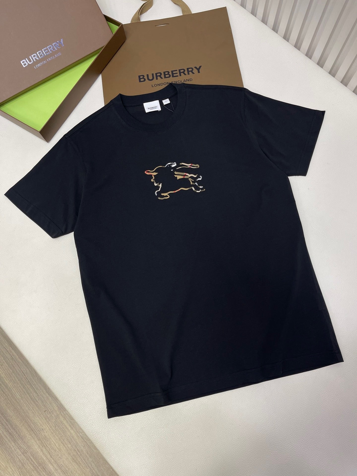 Grey and Black T-shirt - FashionHype.xyz