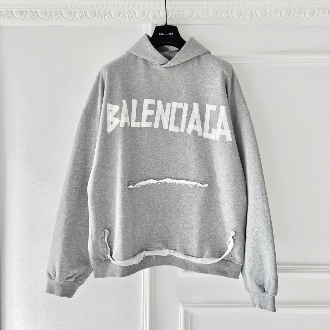 Grauer Hoodie