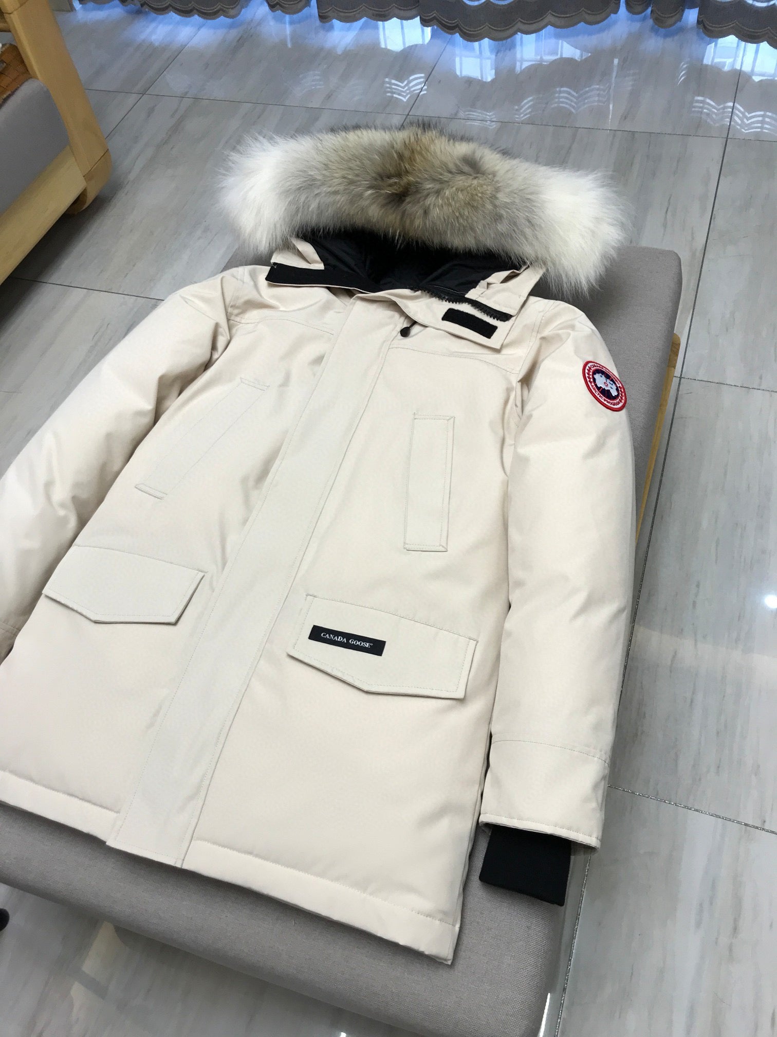 White,Grey,Blue and Black Jacket - FashionHype.xyz