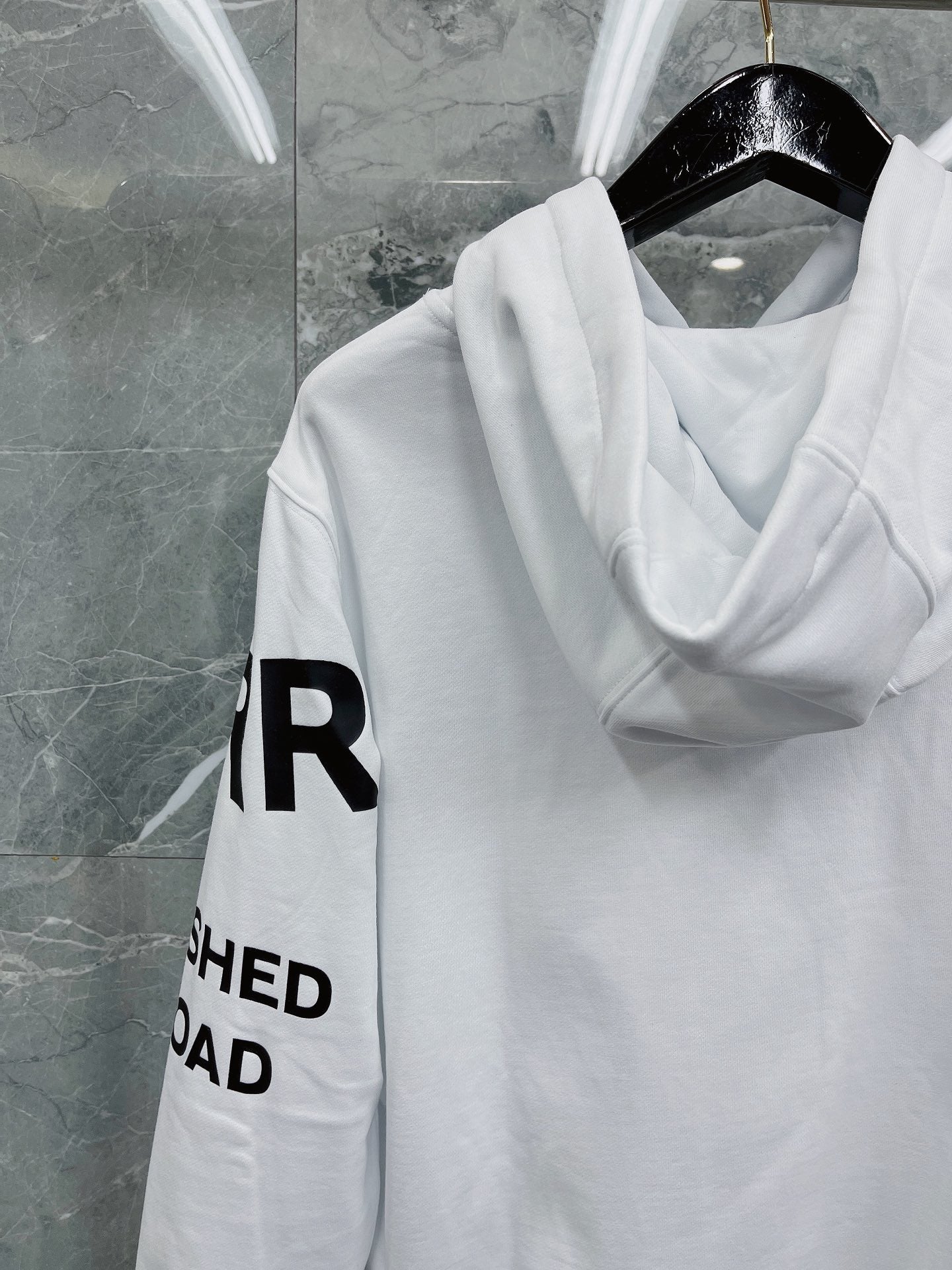 Black, Light orange and White Hoodie - FashionHype.xyz