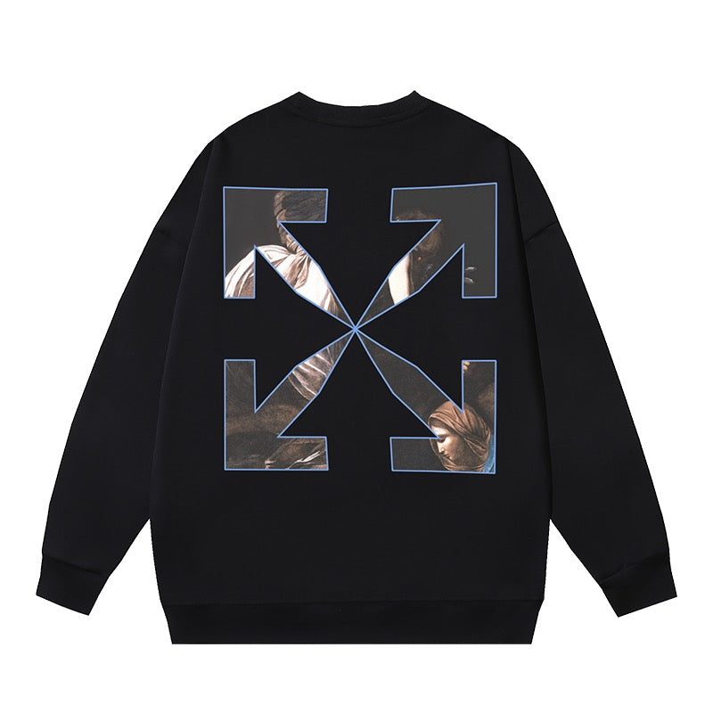 Graues, weißes und schwarzes Sweatshirt