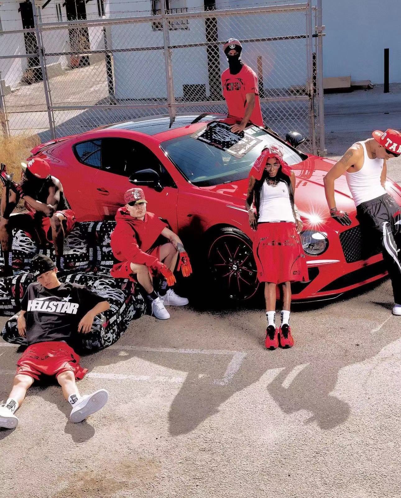 Dark red Short - FashionHype.xyz