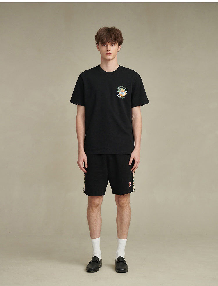 Schwarz-weißes T-Shirt