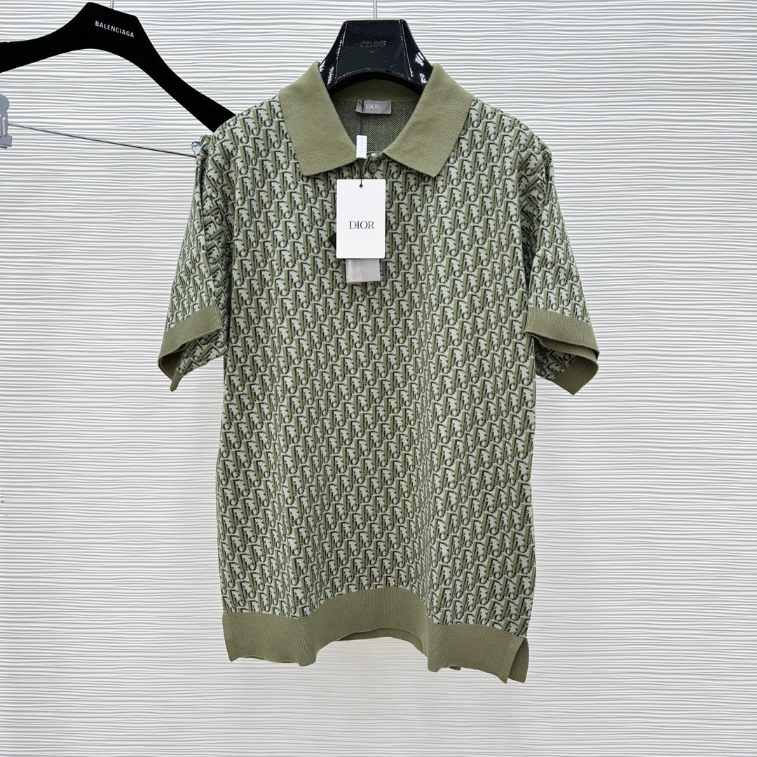 Dark blue and Green Polo - FashionHype.xyz
