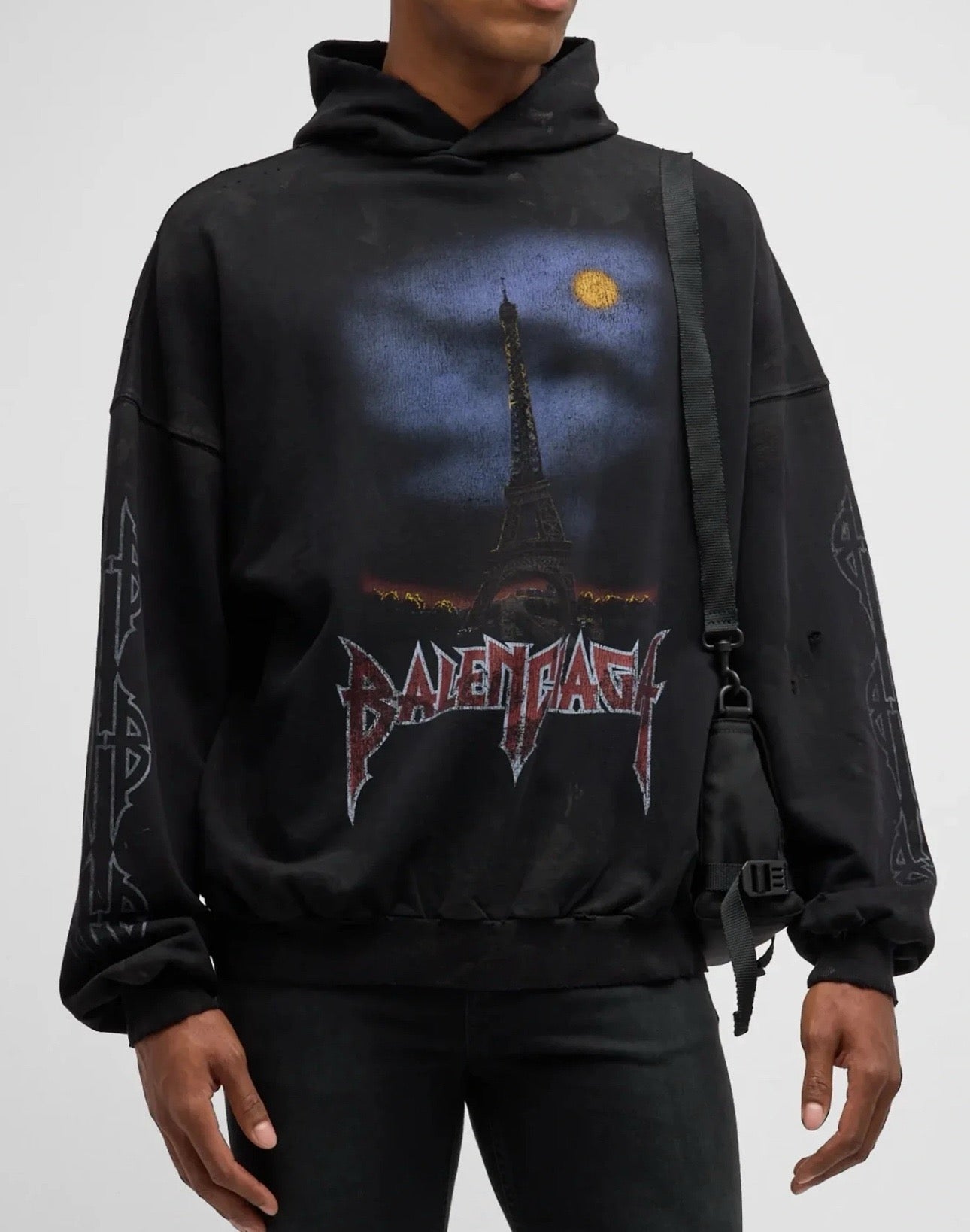 Schwarzer Hoodie