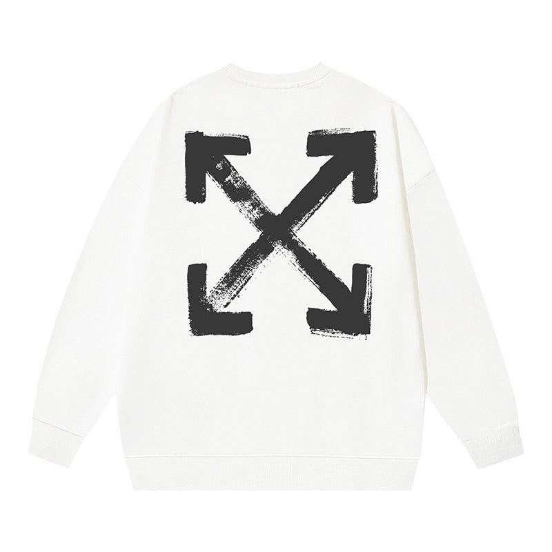 weißes und schwarzes Sweatshirt