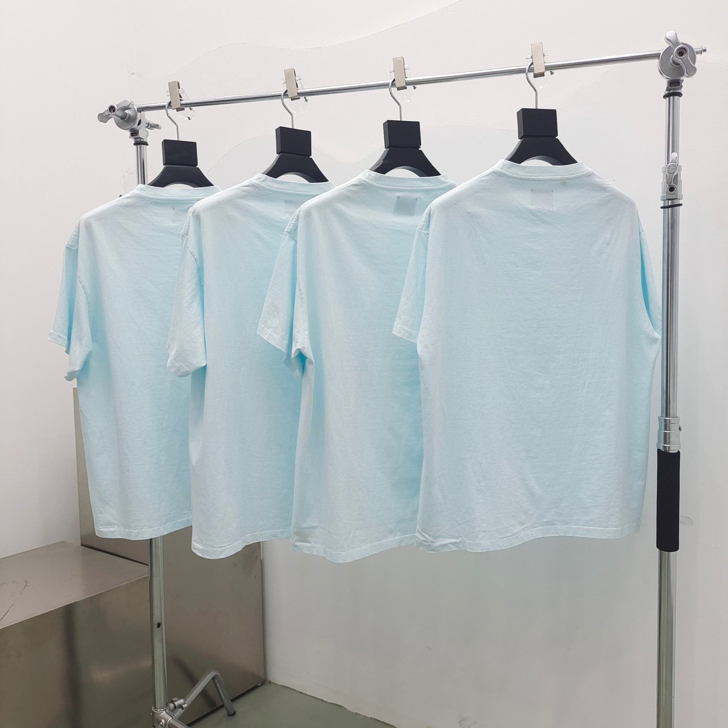 White, Navy blue and Ice blue T-shirt - FashionHype.xyz