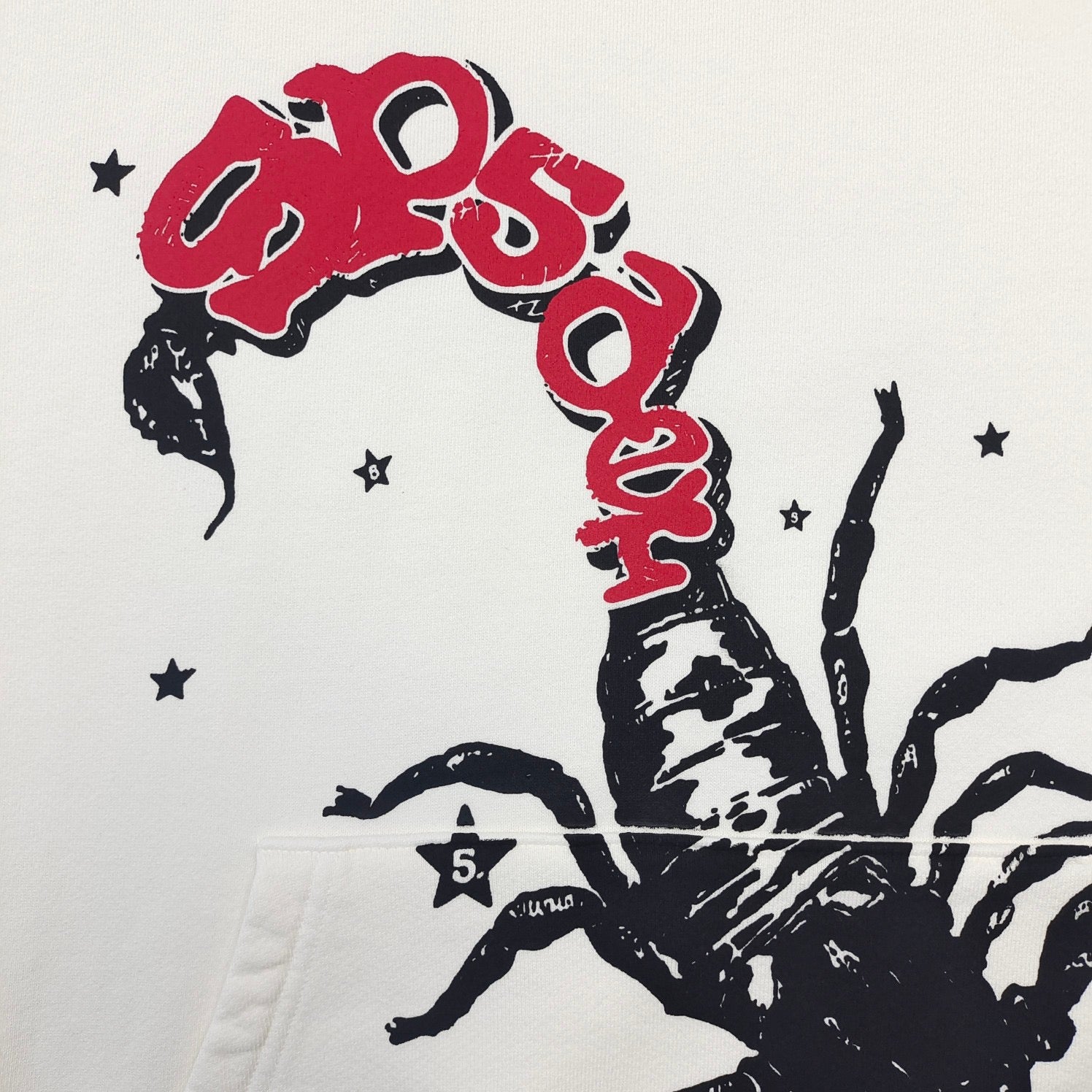 Weißer Hoodie