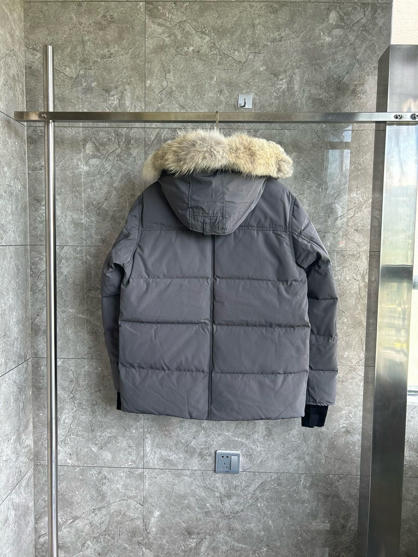 White, Grey, Blue and Black Jacket - FashionHype.xyz