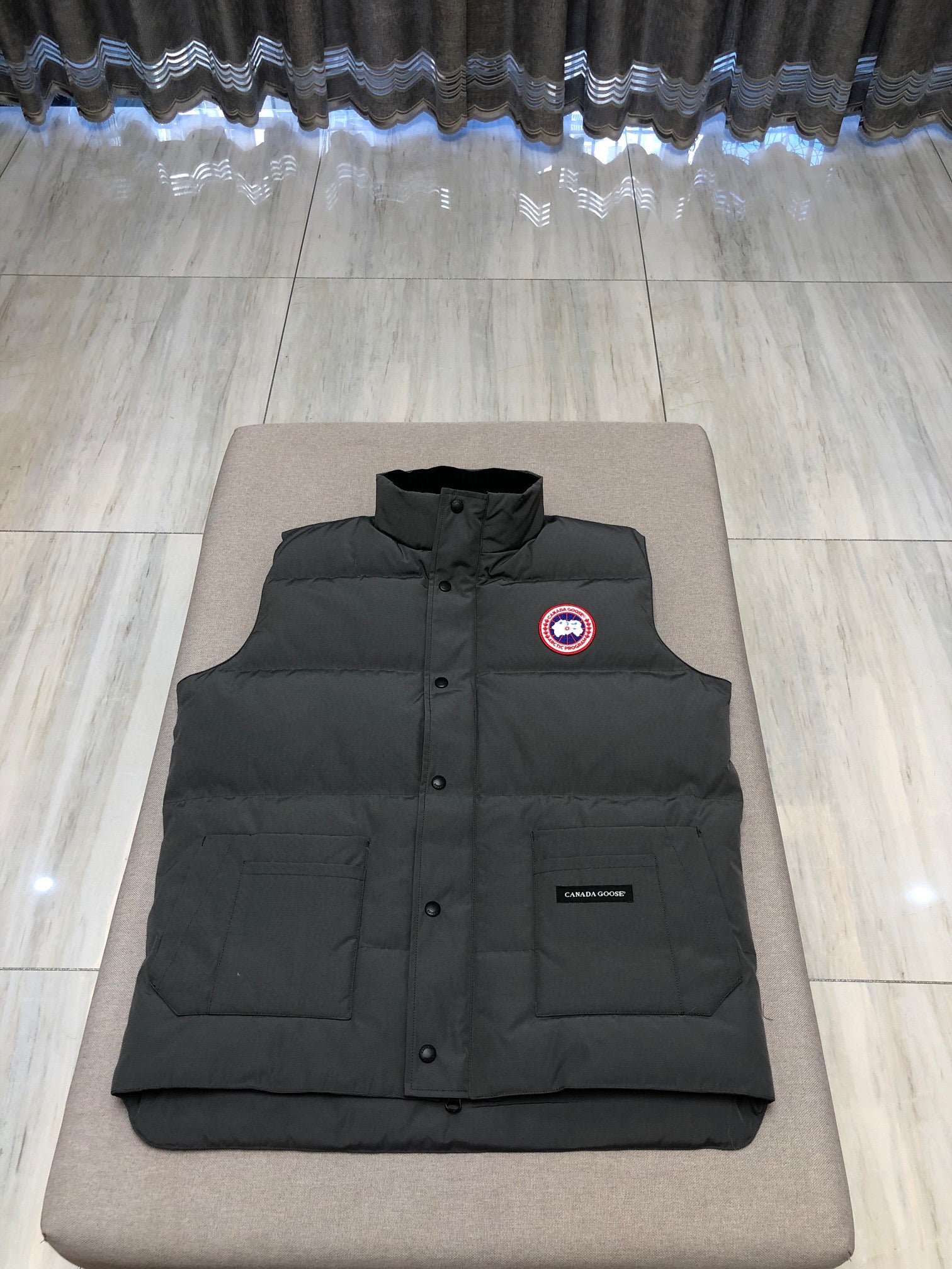 Sky blue, Grey and White Vest - FashionHype.xyz