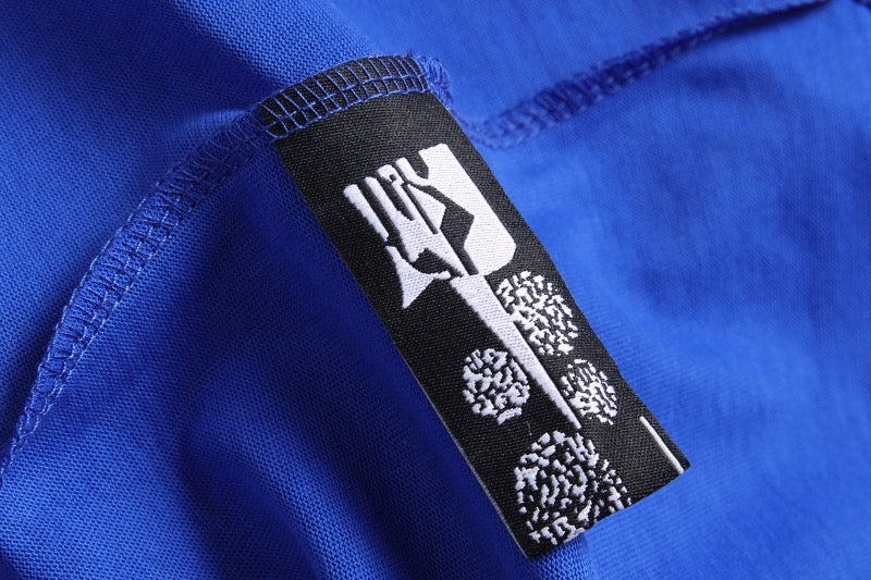 Lila, Himmelblau und Blau T-Shirt
