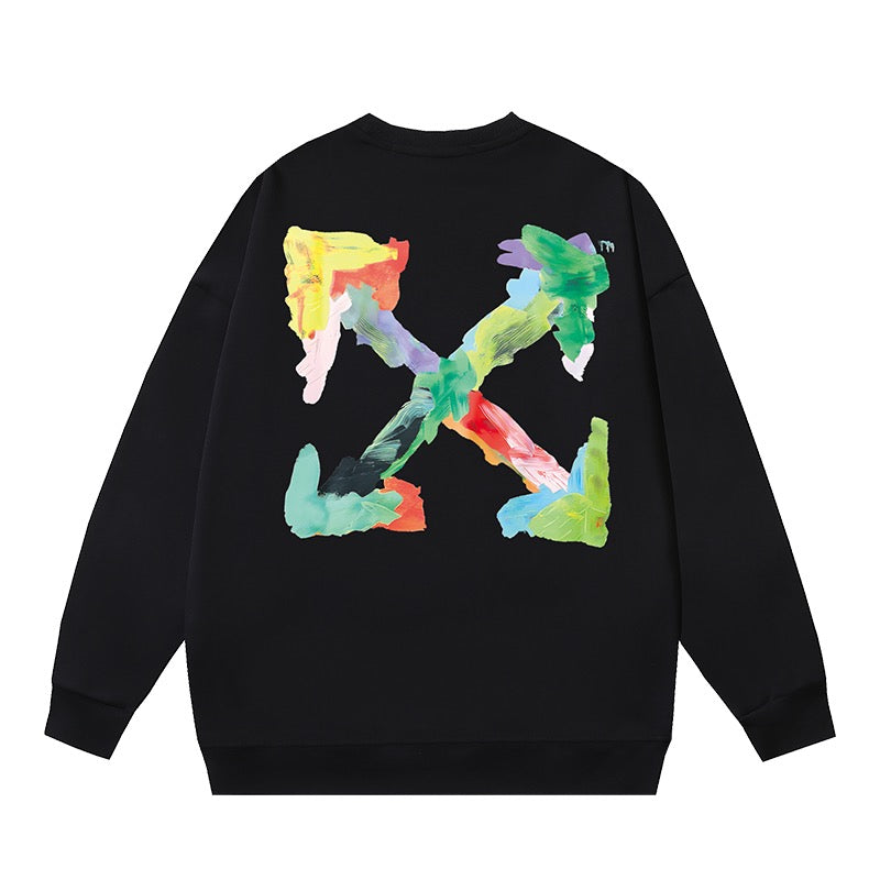 Graues, weißes und schwarzes Sweatshirt