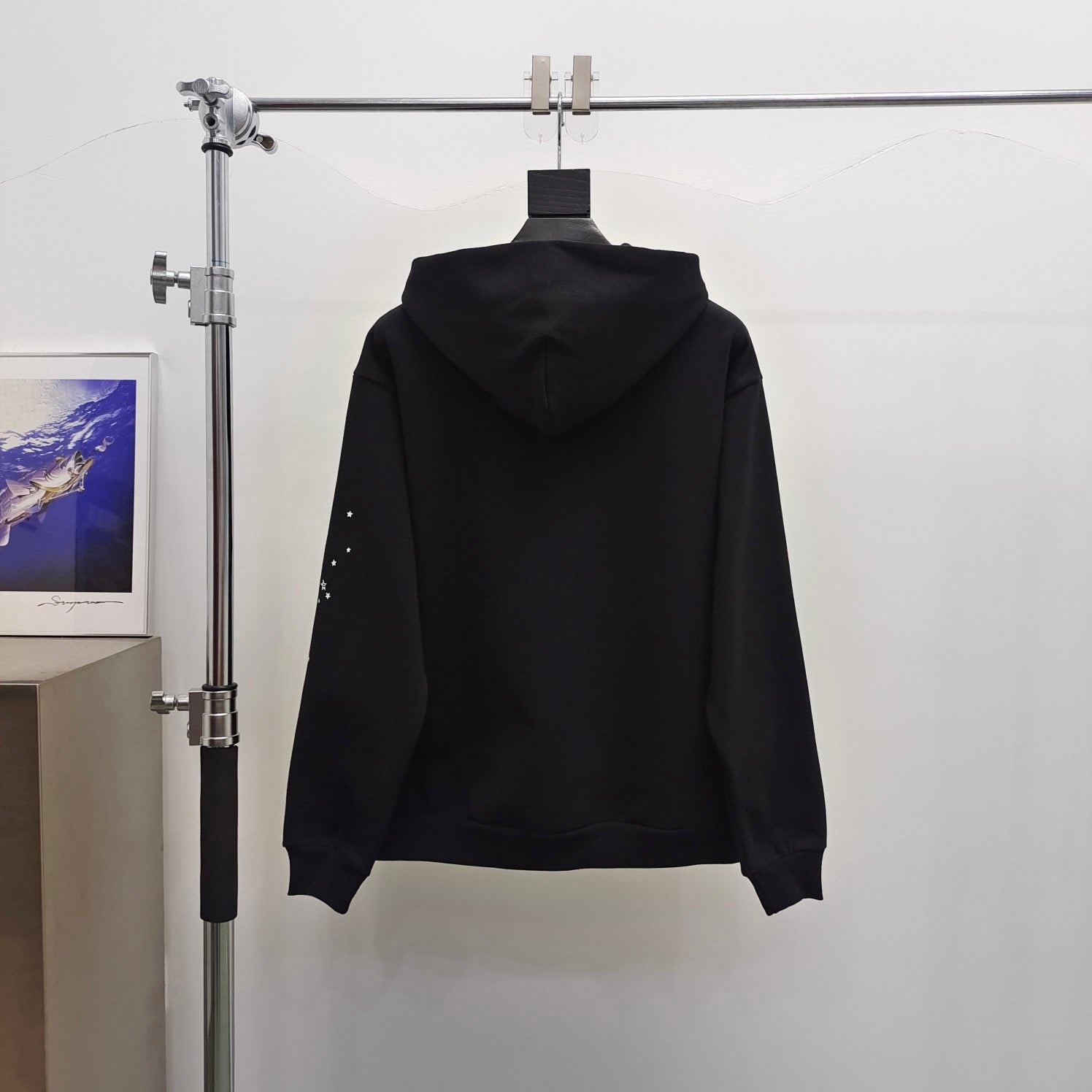 Schwarzer Hoodie