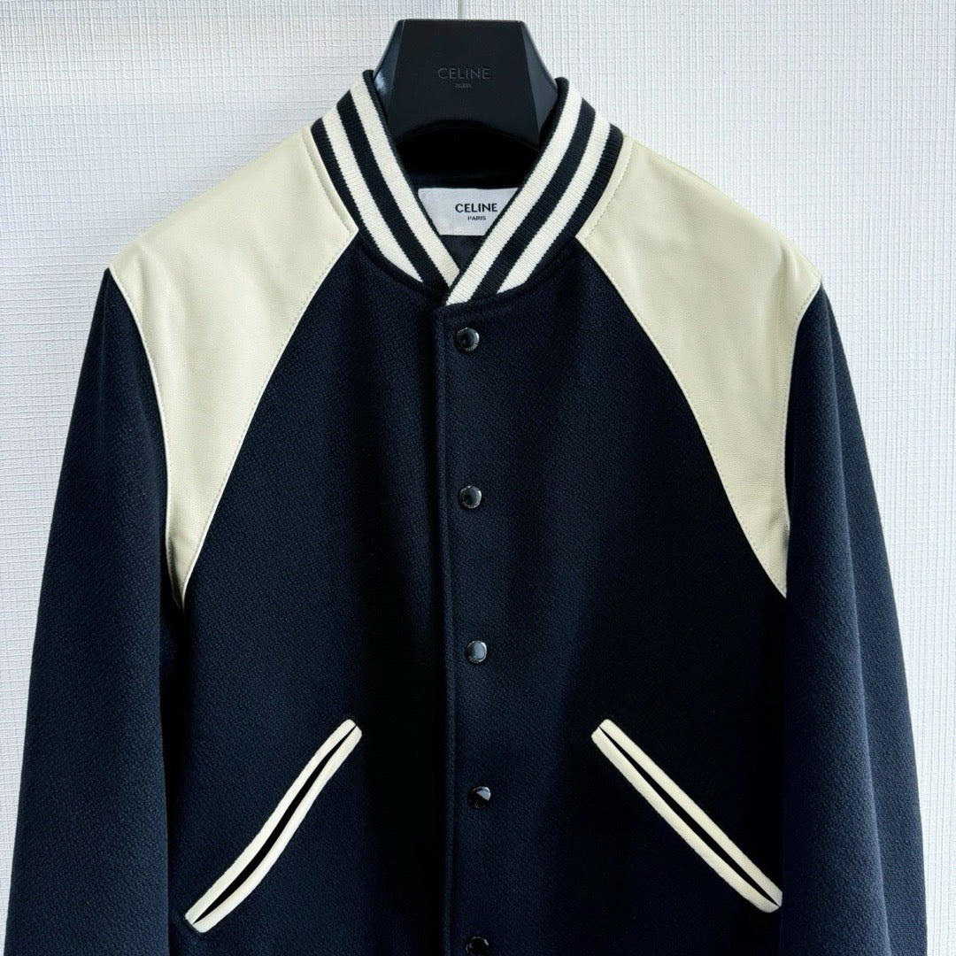 Schwarze weiße Jacke