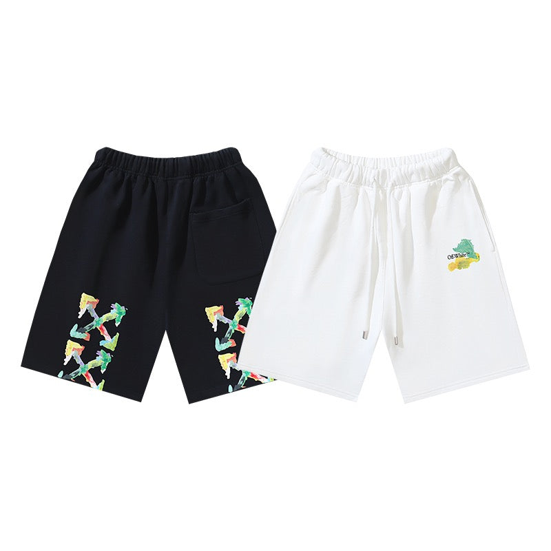 Schwarz-weiße Shorts