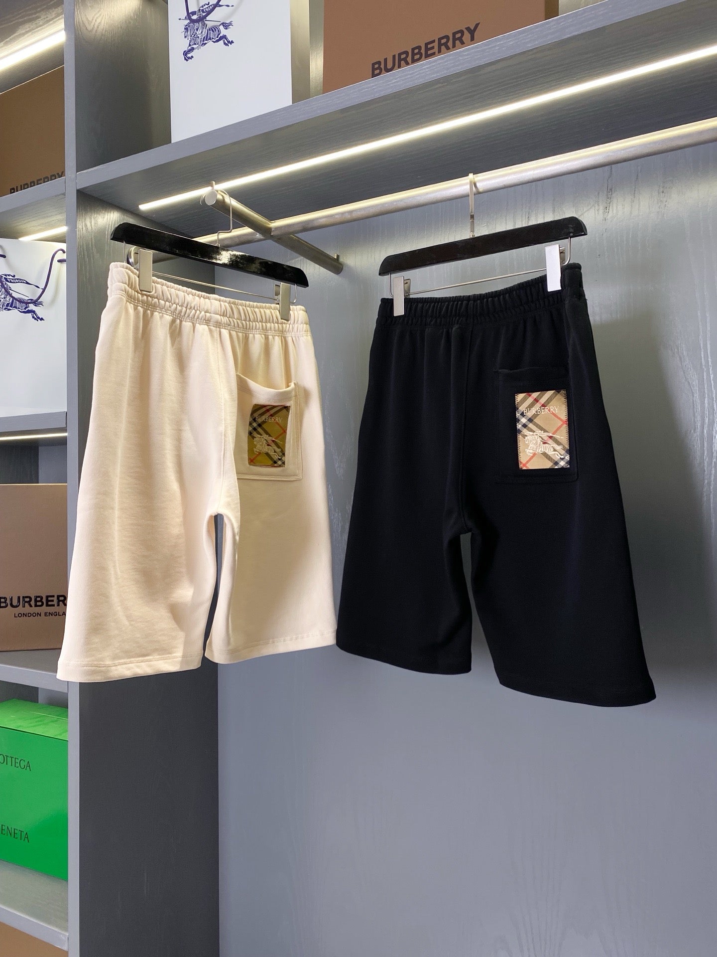 Black and Beige Short - FashionHype.xyz
