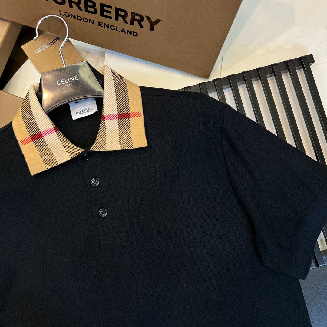 Black,White,and Blue Polo - FashionHype.xyz