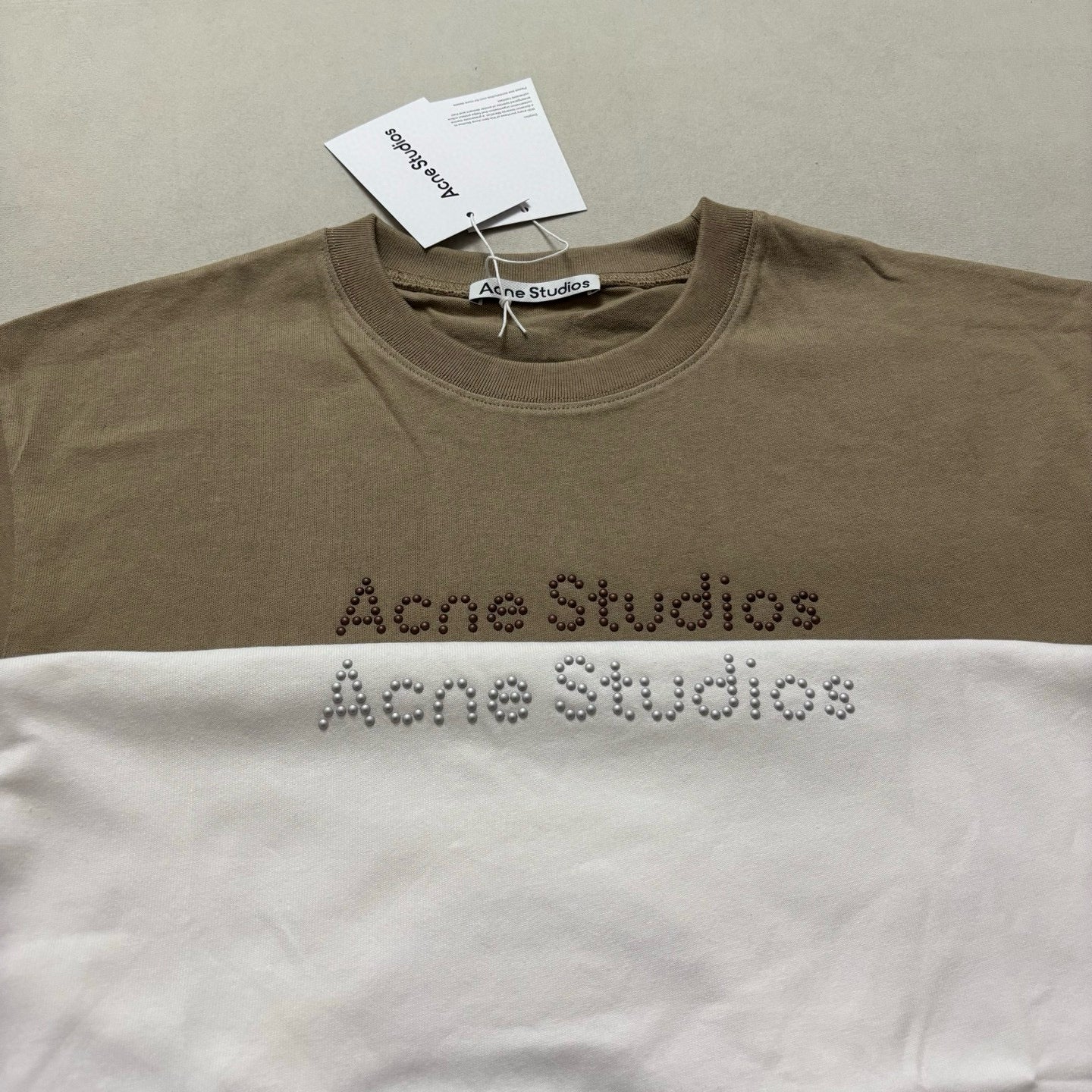 White and Khaki T-Shirt