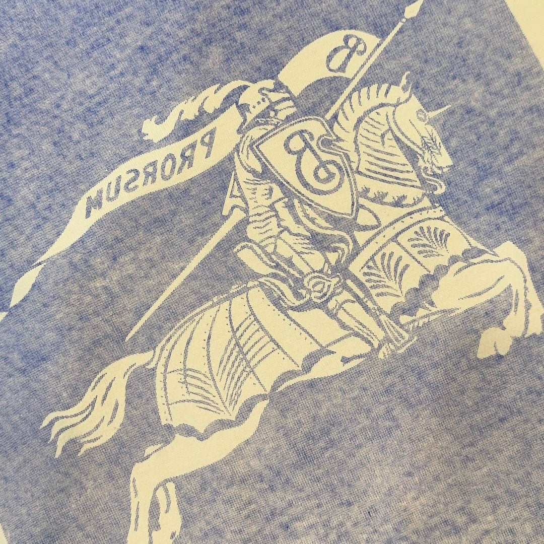 Weißes und blaues T-Shirt