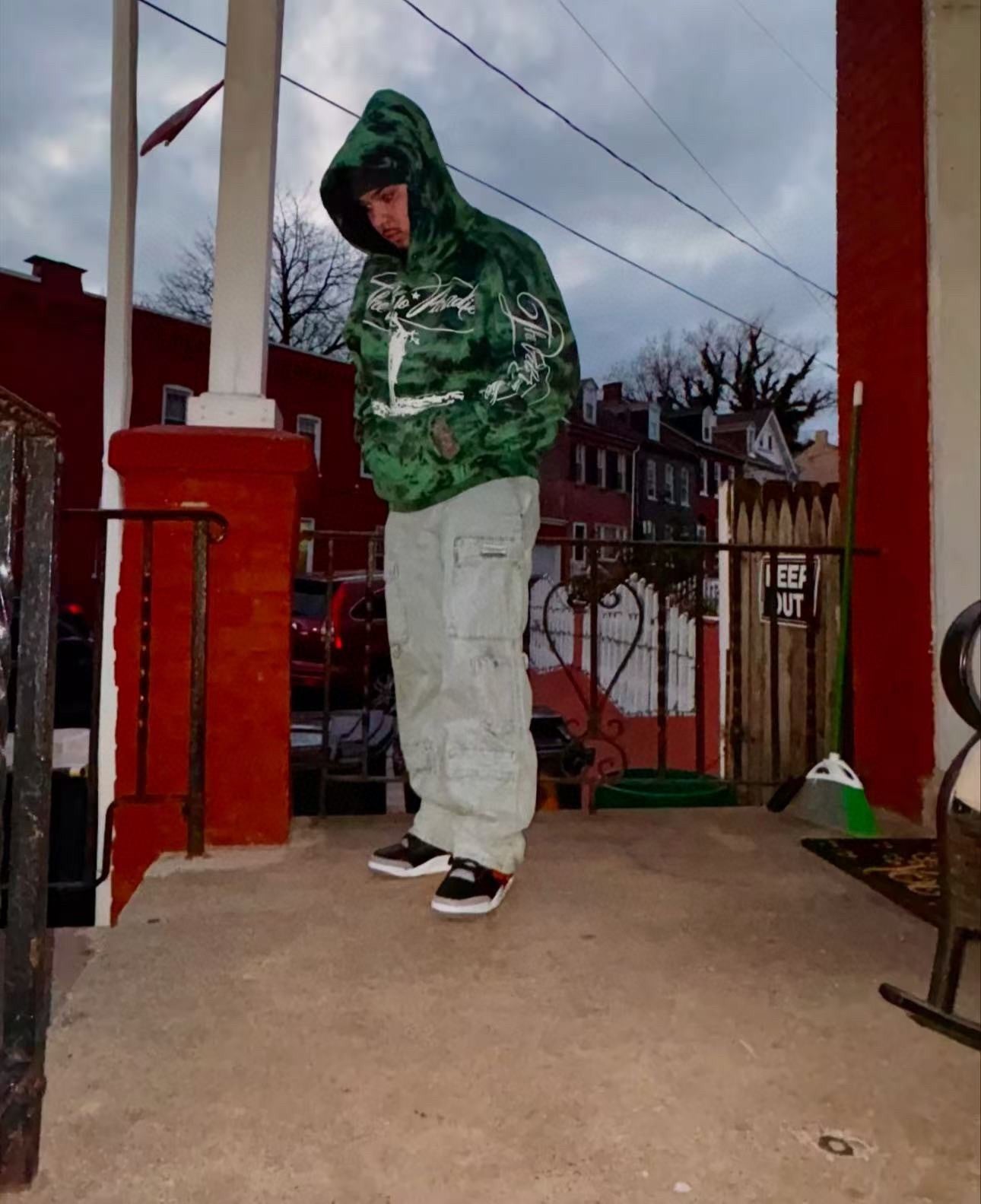 Mehrfarbiger Hoodie