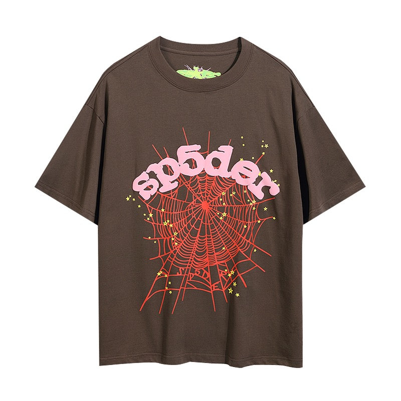 Schwarzes, gelbes und braunes T-Shirt
