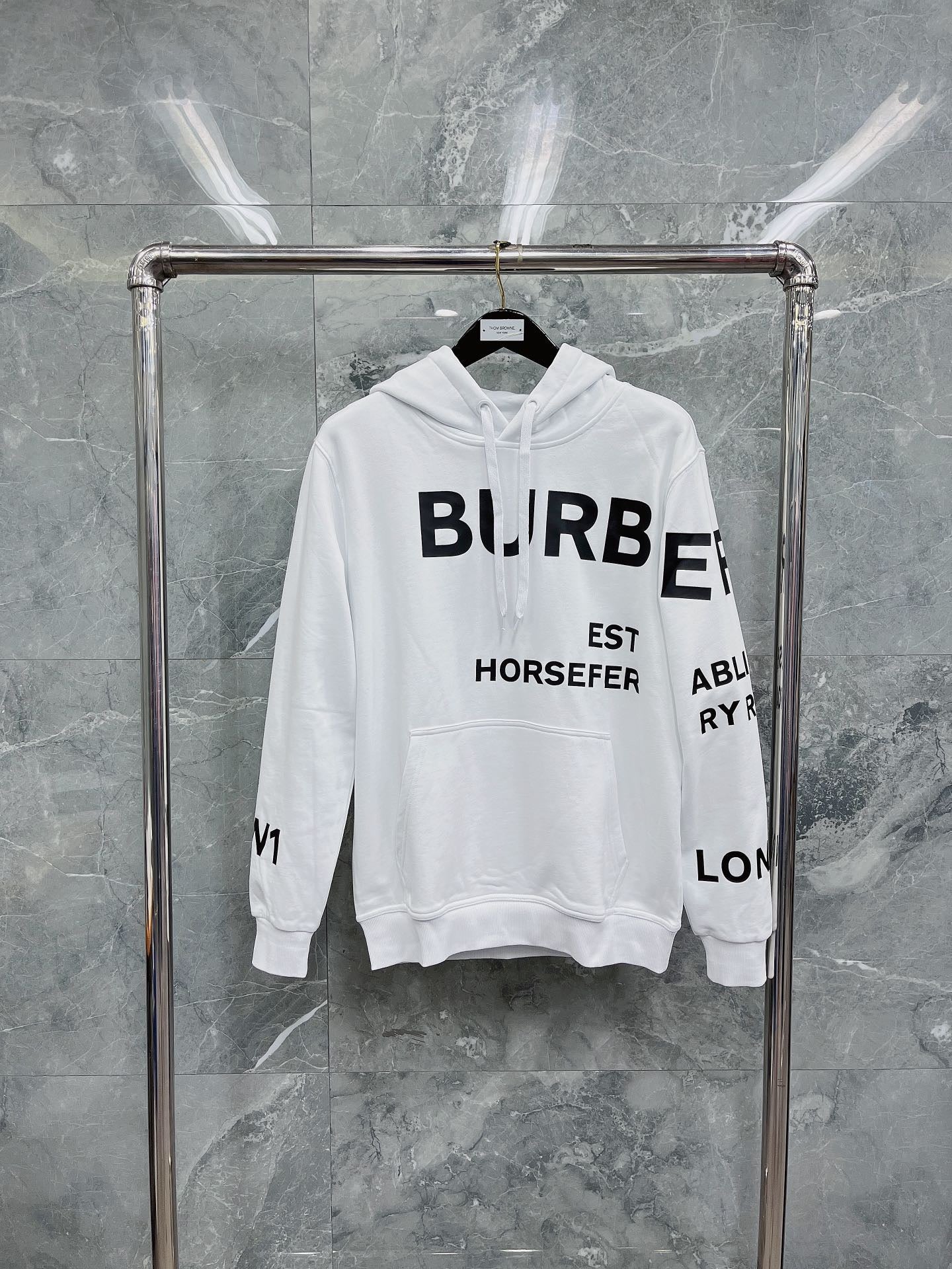 Black, Light orange and White Hoodie - FashionHype.xyz