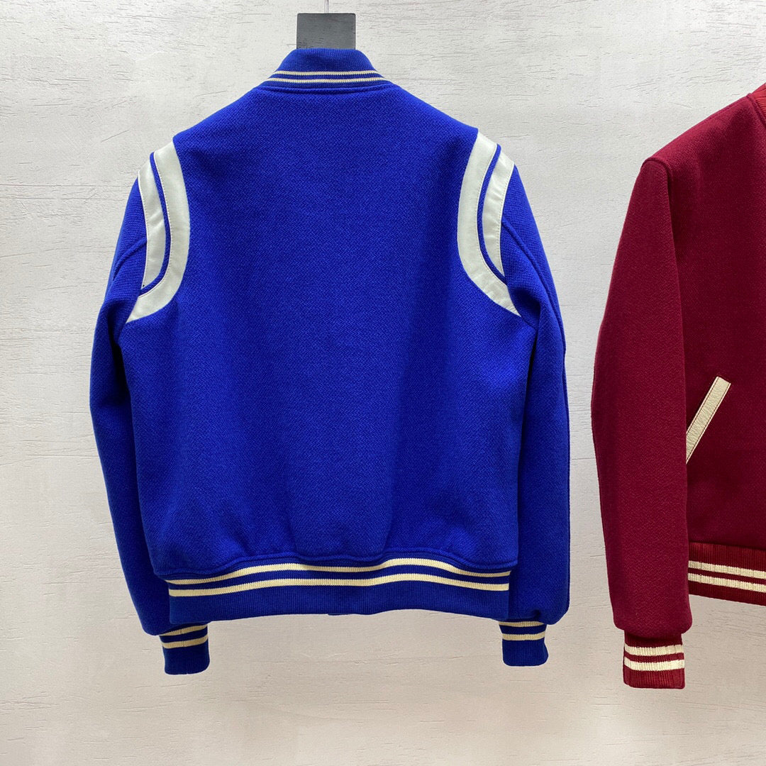 Chaqueta azul blanca