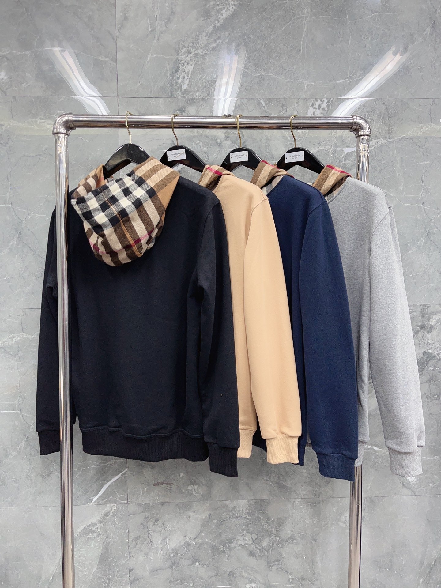 Black, Dark blue, Grey and Khaki Hoodie - FashionHype.xyz