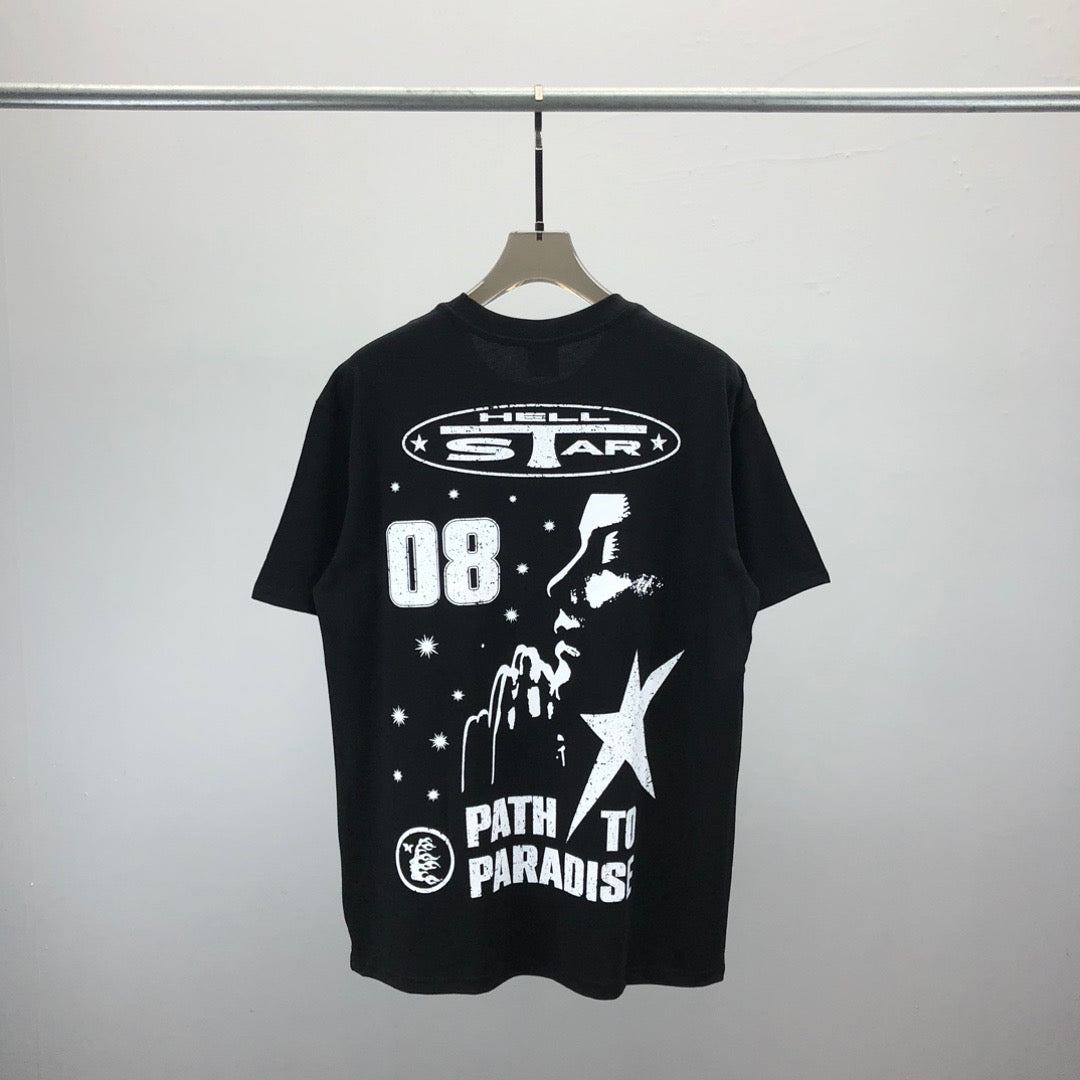 Schwarz-weißes T-Shirt