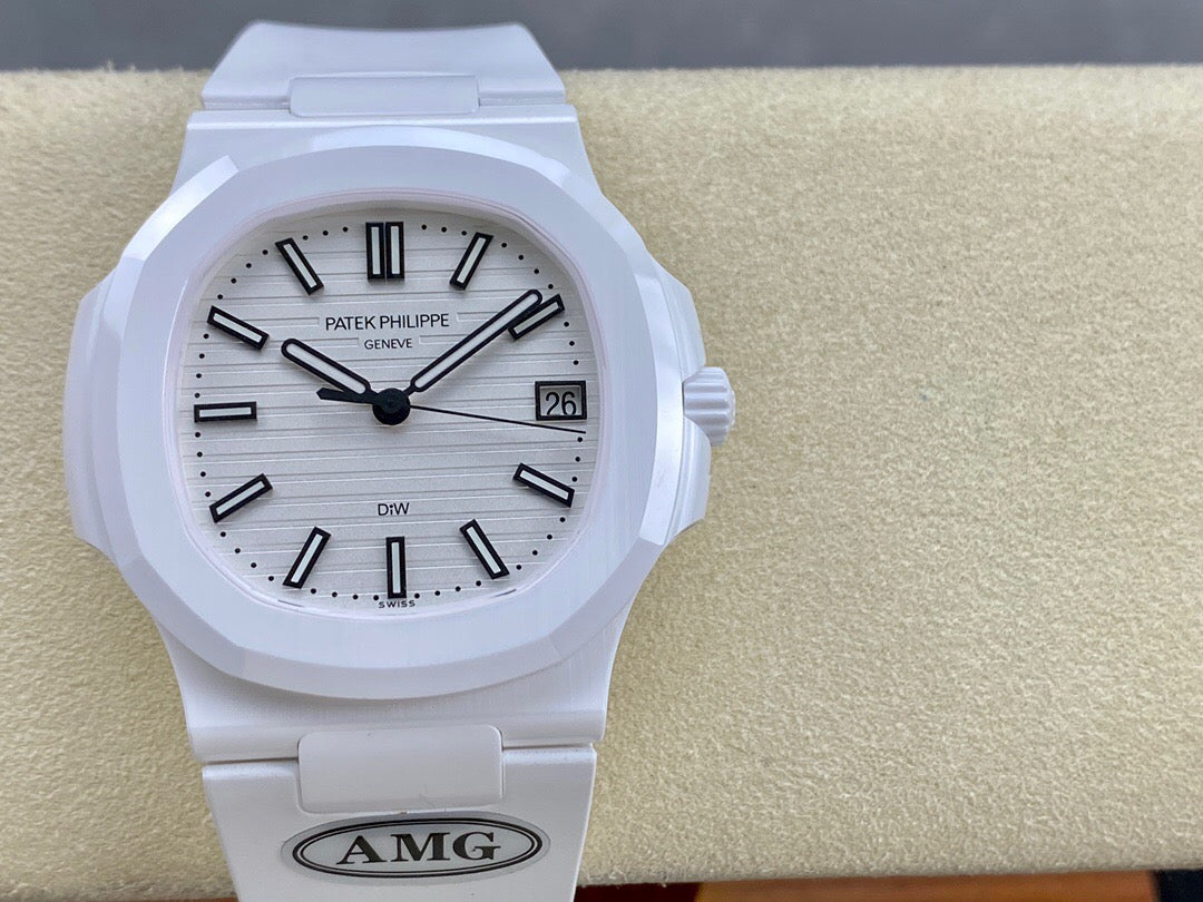Weiße Uhr