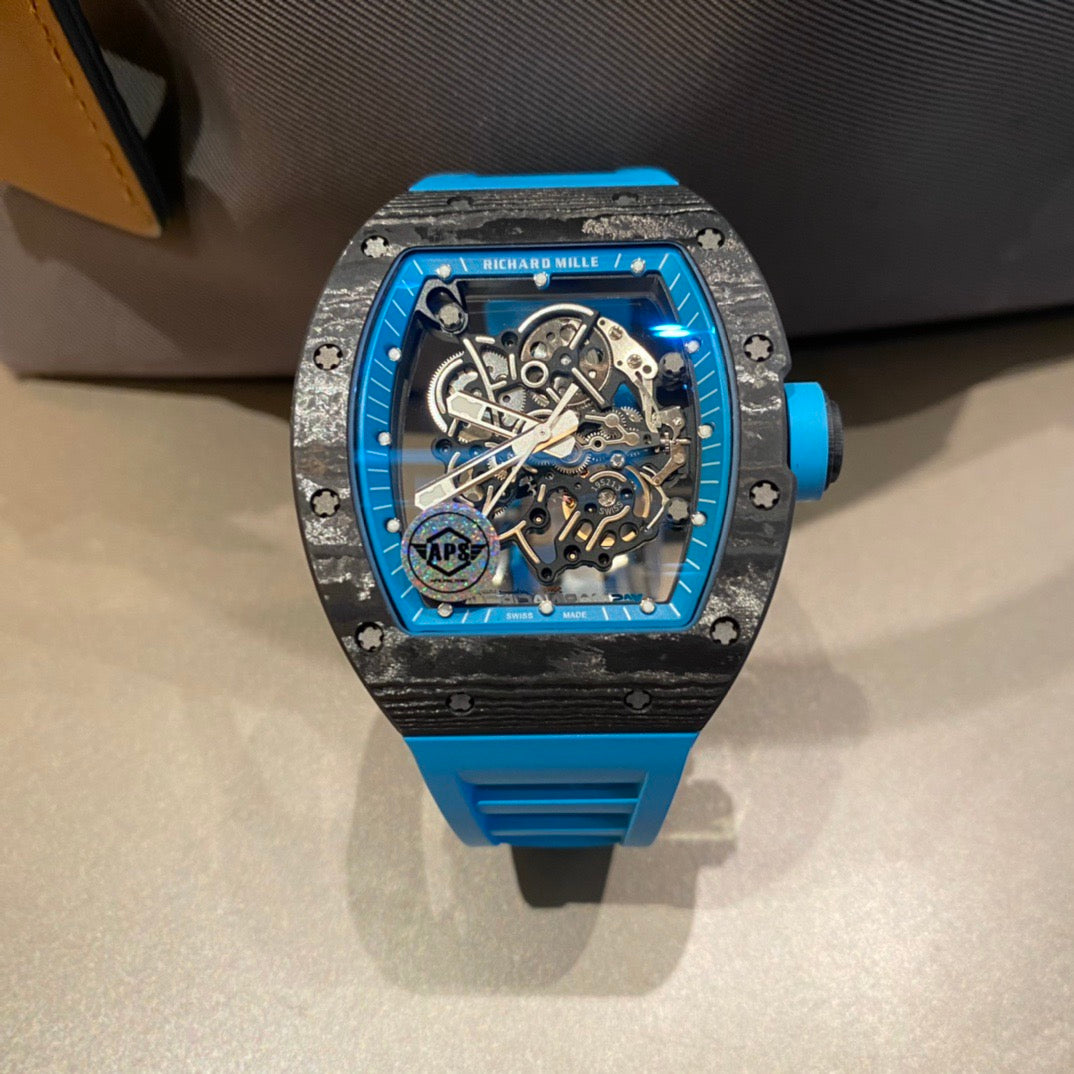Himmelblaue Uhr