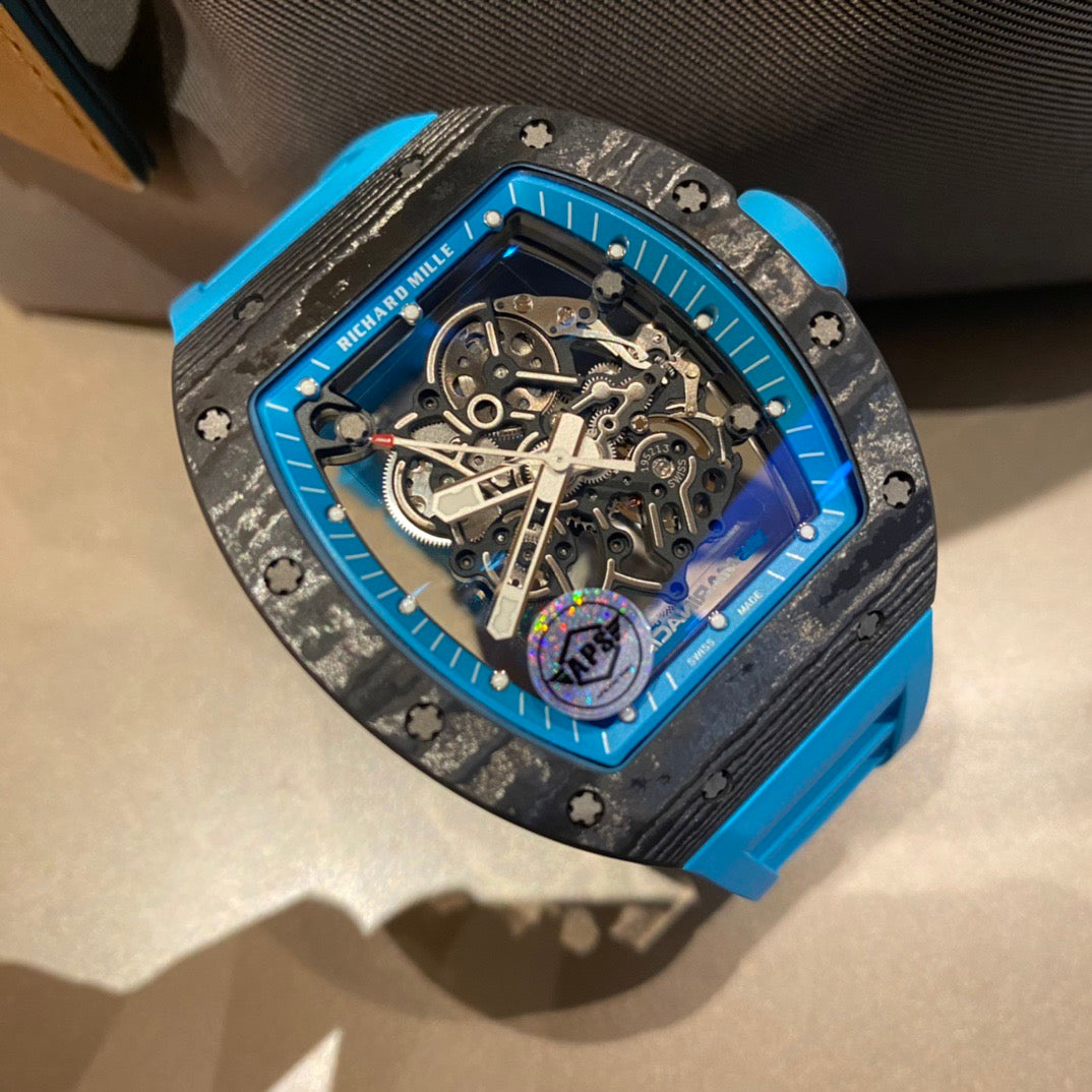 Himmelblaue Uhr