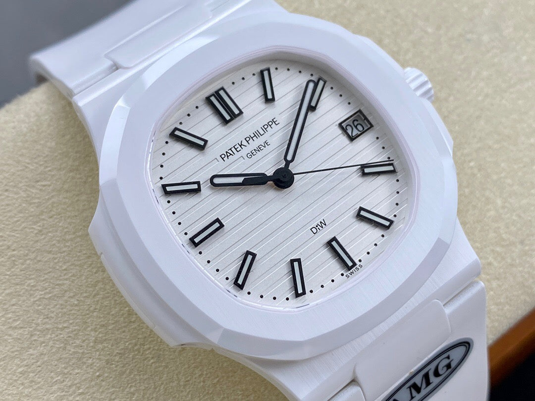 Weiße Uhr