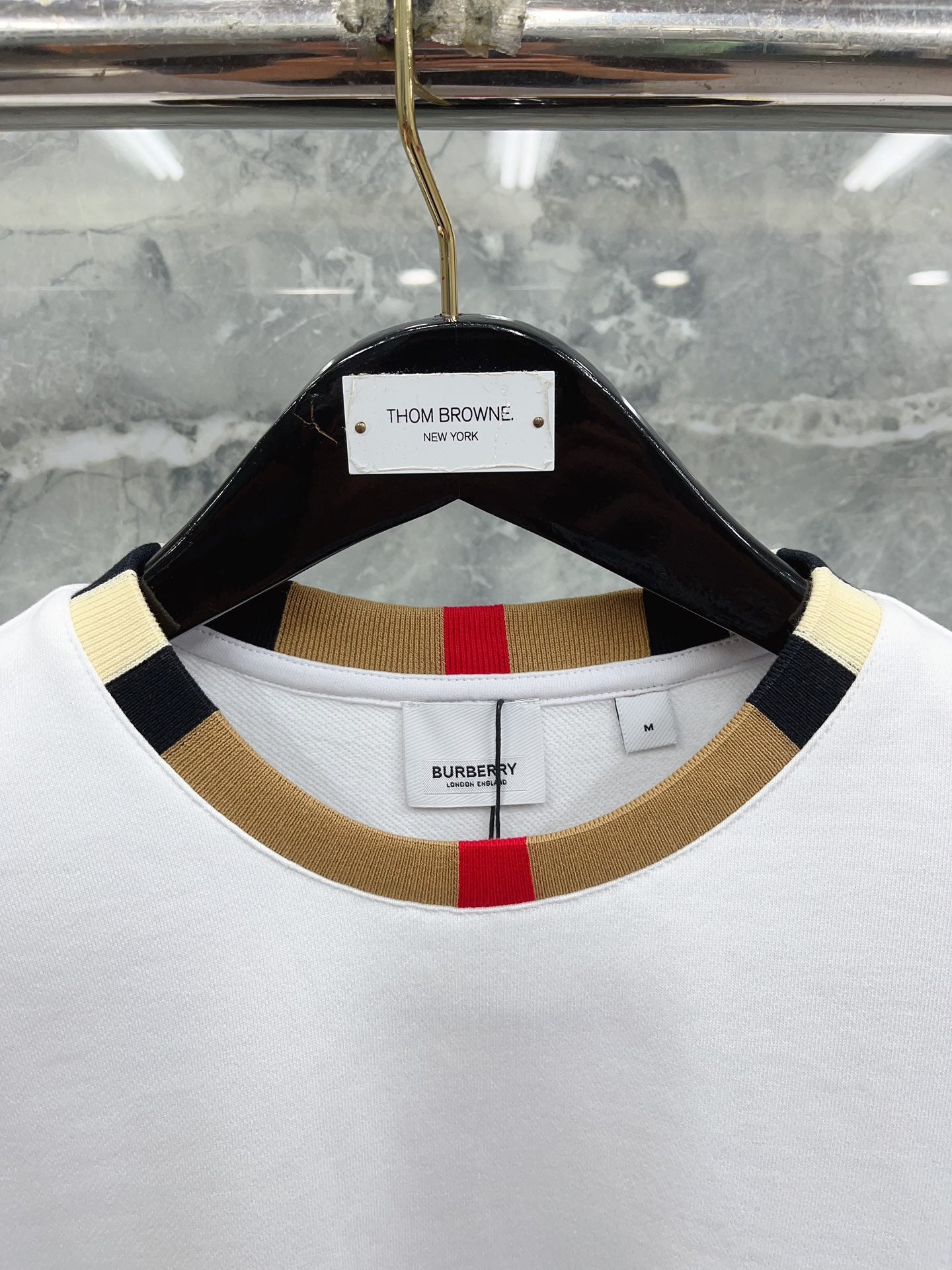 Black, Grey and White Sweatshirt - FashionHype.xyz