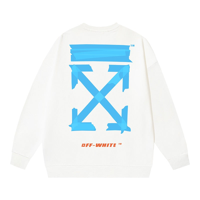 Weißes, braunes und schwarzes Sweatshirt