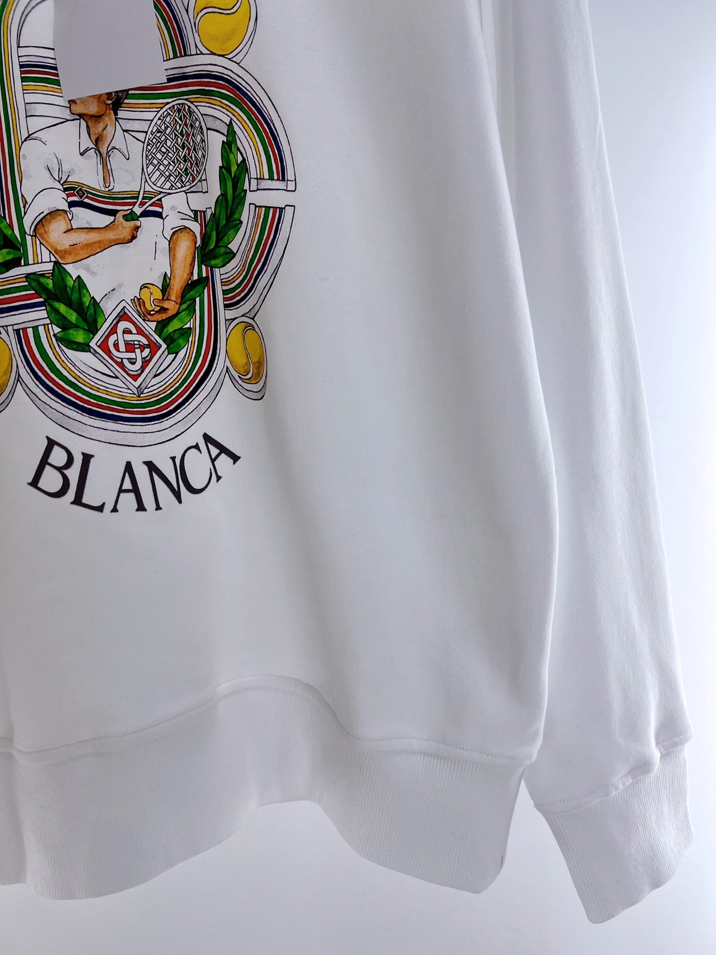 Schwarz-weißes Sweatshirt