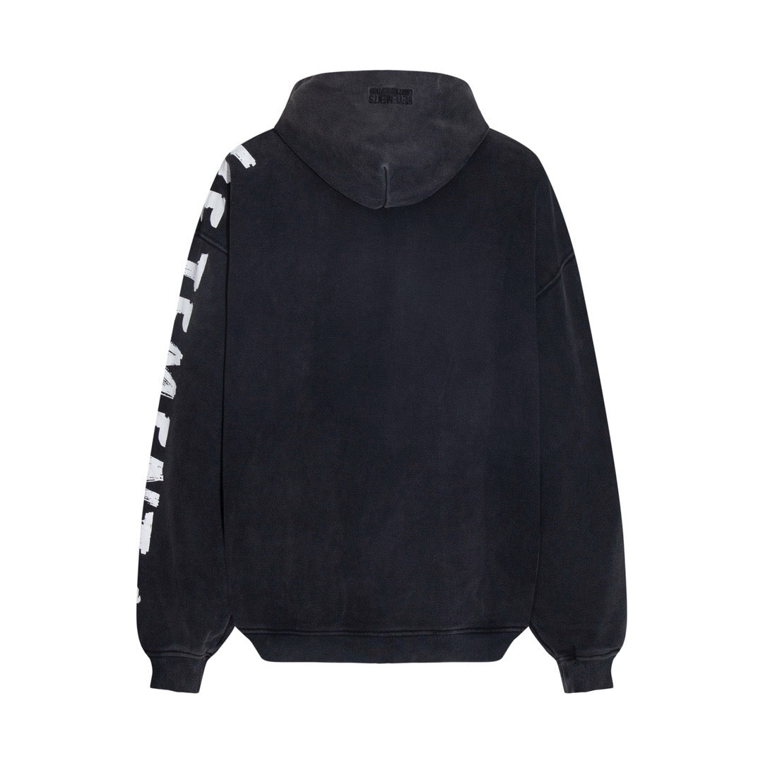 Schwarzer Hoodie