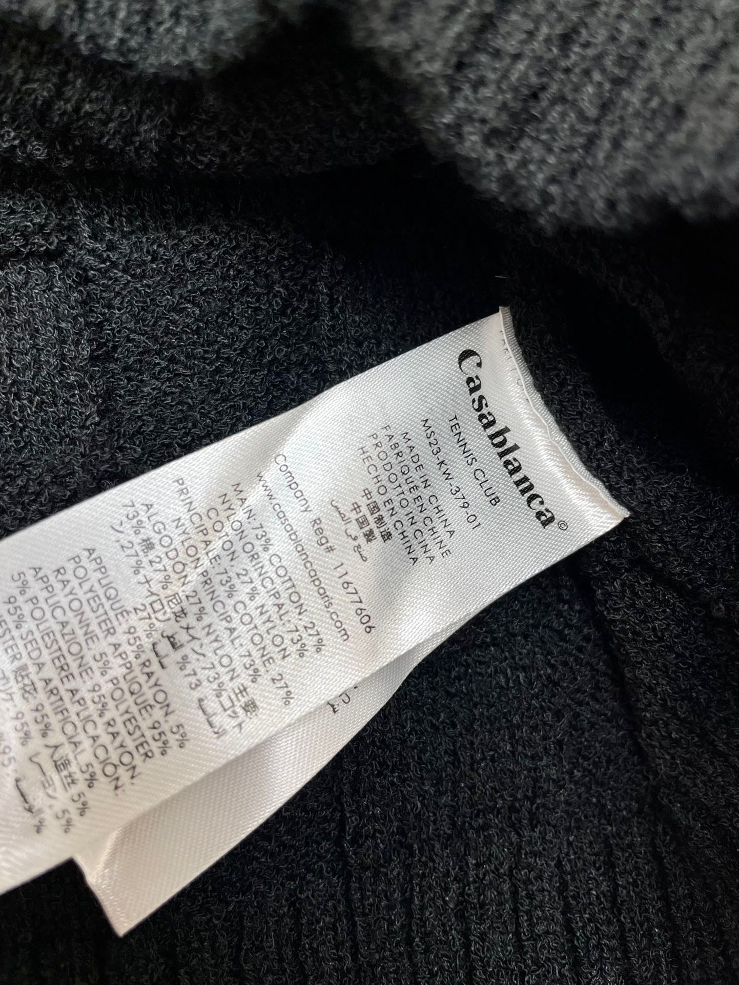 Black and White Polo - Size XL - FashionHype.xyz