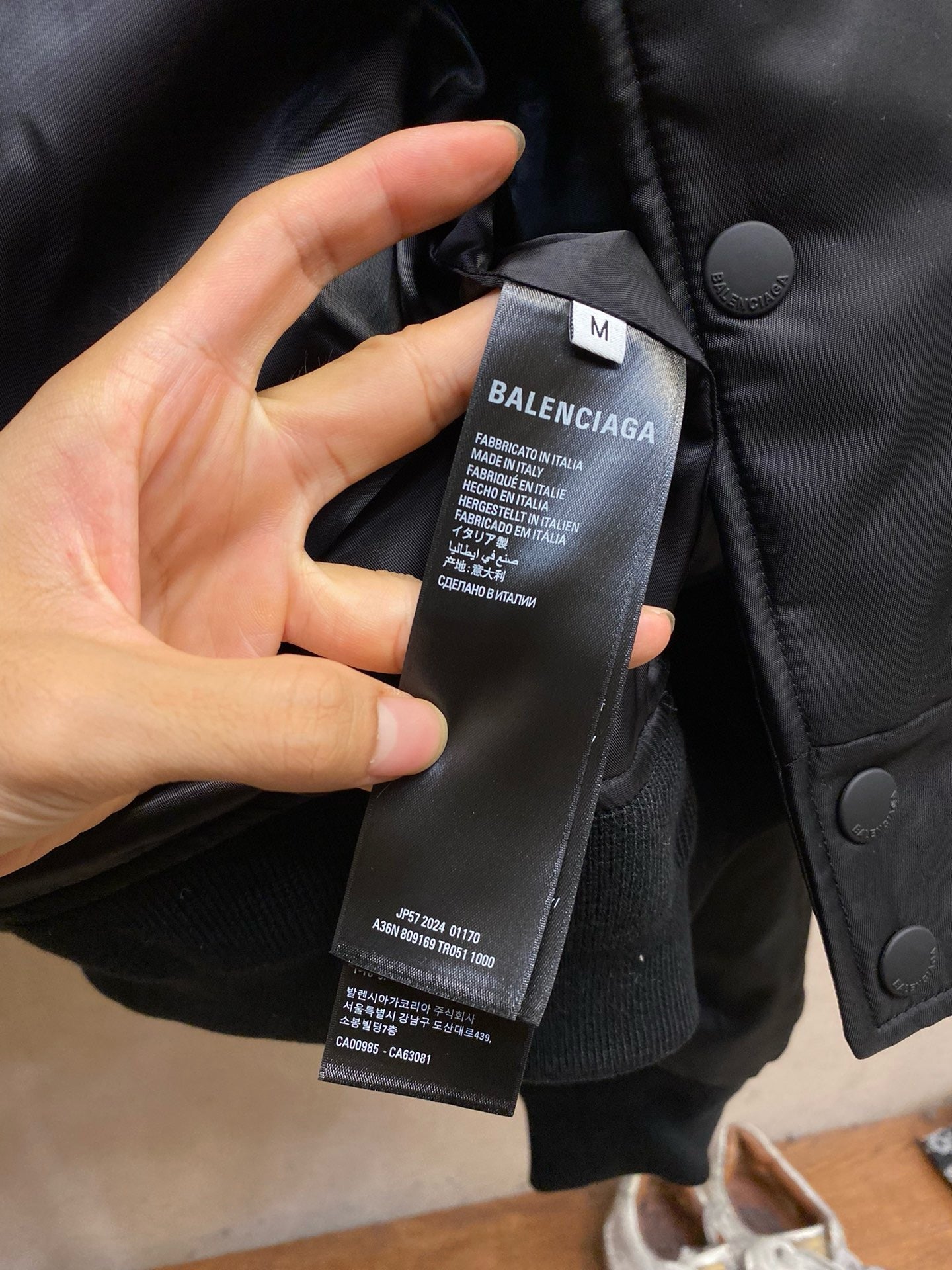 Schwarze Jacke