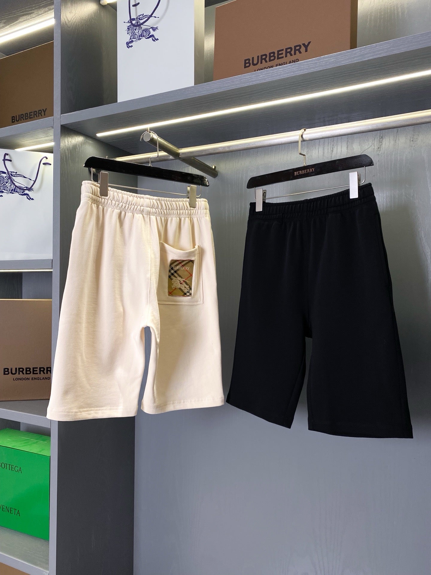 Black and Beige Short