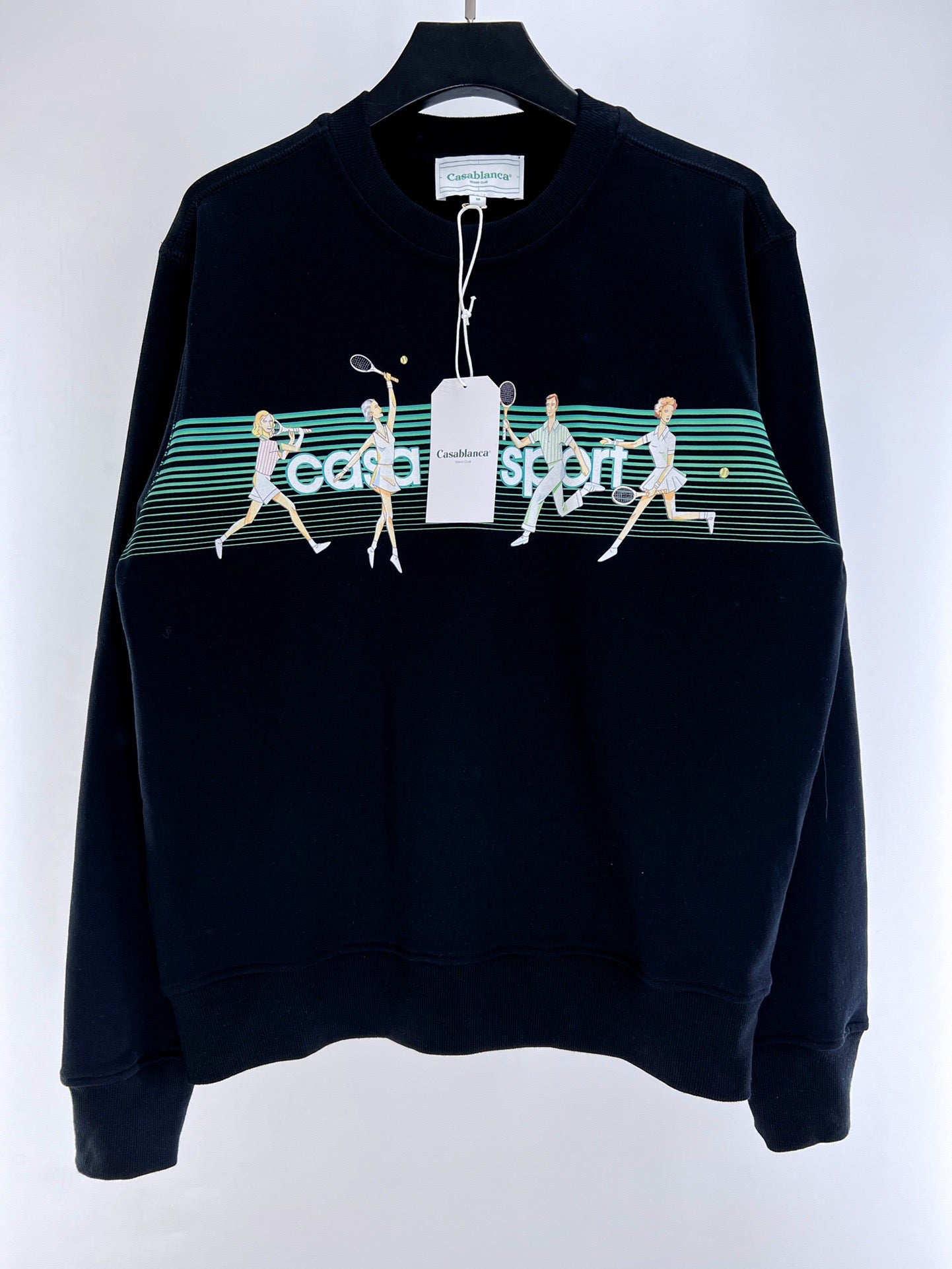 Schwarz-weißes Sweatshirt