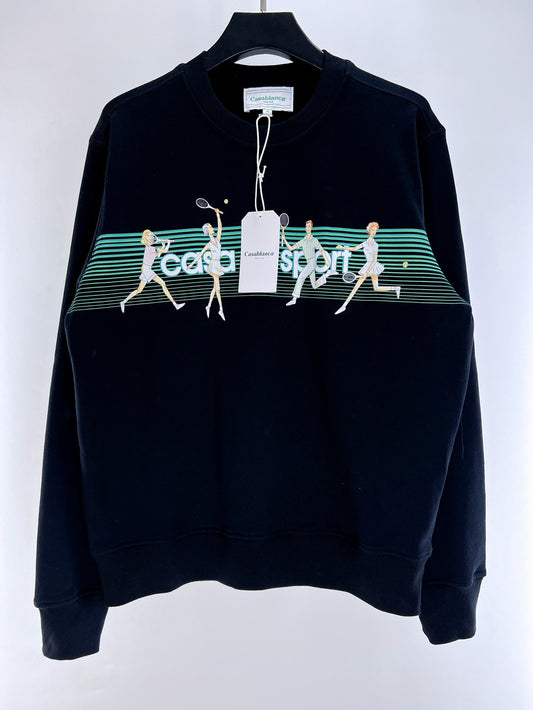 Schwarz-weißes Sweatshirt